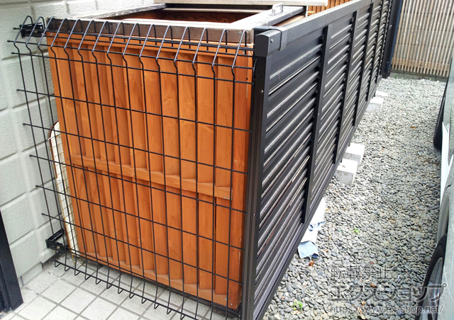 東京都渋谷区ののフェンス・柵 メッシュフェンスG10-R 施工例