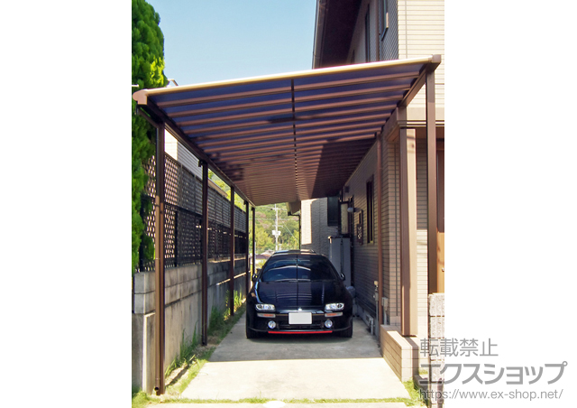 大阪府高槻市ののテラス屋根 ヴェクター Ｆ型 テラスタイプ 連棟 積雪〜20cm対応 施工例