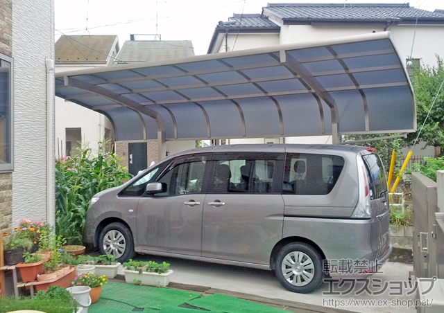 東京都国立市のLIXIL リクシル（トステム）のカーポート テールポートシグマIII 積雪〜20cm対応 施工例