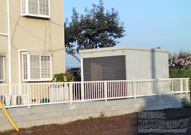 埼玉県白岡市ののフェンス・柵 レスティナフェンス21型 自由柱施工 施工例