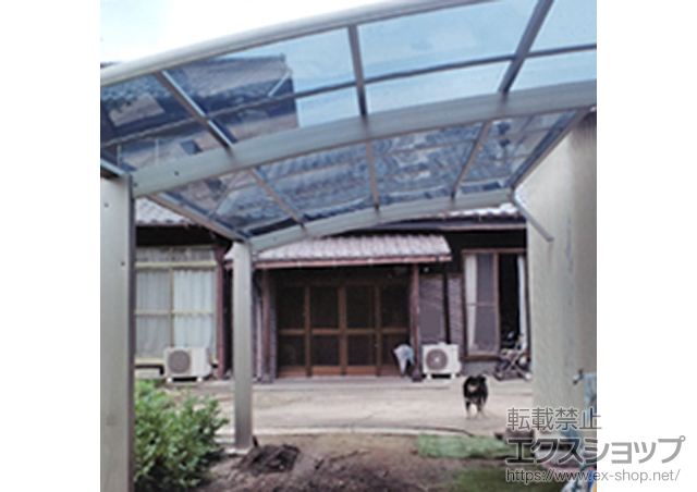 岐阜県岐阜市ののカーポート プレシオスポート 積雪〜20cm対応 施工例