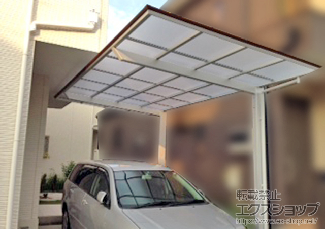 埼玉県ふじみ野市ののカーポート アーキフィットプラス 積雪〜20cm対応 施工例