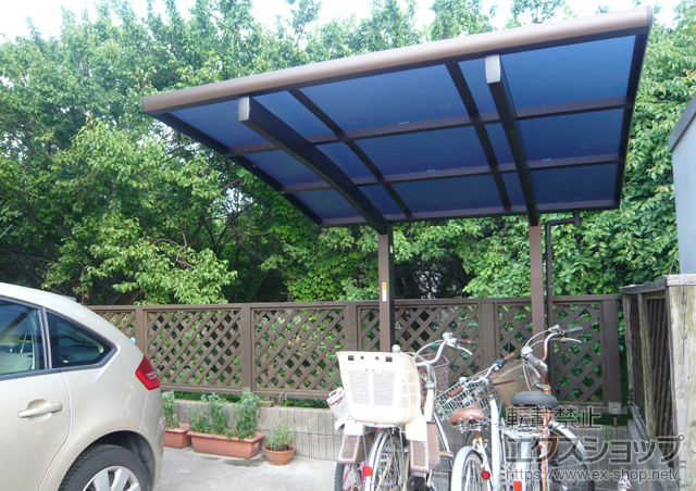 神奈川県相模原市ののサイクルポート・駐輪場 レイナポートグランミニ 積雪〜20cm対応 施工例