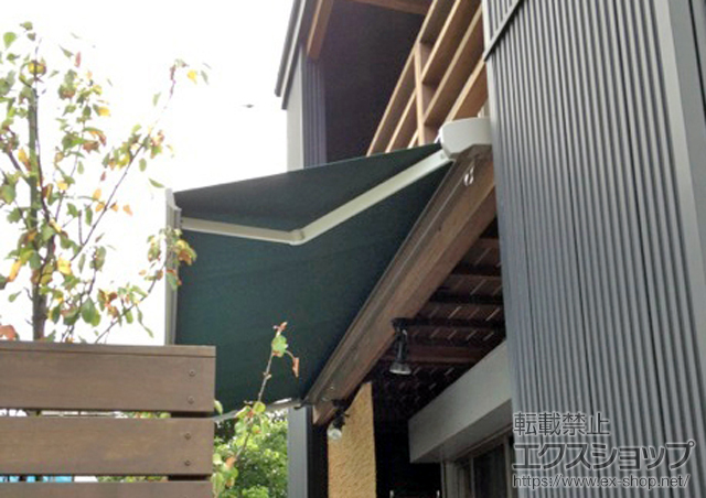 神奈川県横浜市のLIXIL リクシル（トステム）のオーニング・日よけ 彩風C型 手動式 施工例