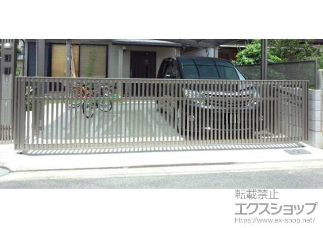 大阪府堺市ののカーゲート ワイドオーバードアS4型 電動式 施工例