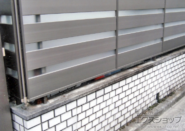 神奈川県平塚市ののフェンス・柵 ジオーナフェンス YP型 フリーポールタイプ 施工例