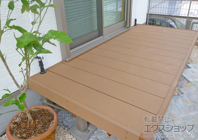 神奈川県横浜市のYKKAPのウッドデッキ リウッドデッキ 200 施工例