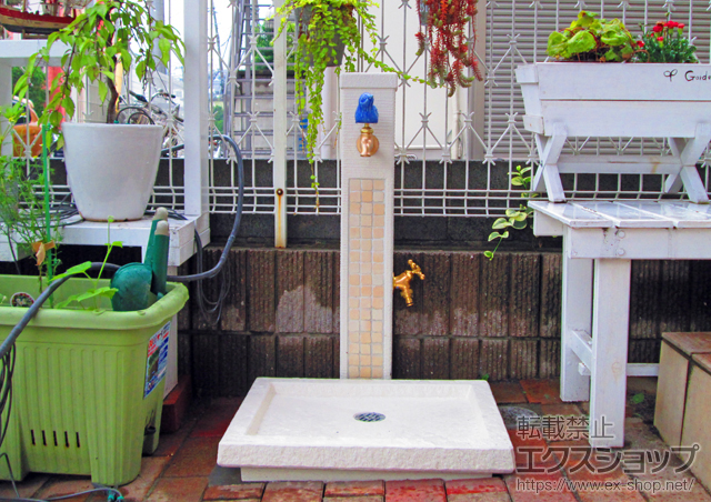 神奈川県川崎市のの立水栓・ガーデンシンク ファミエンテ 施工例