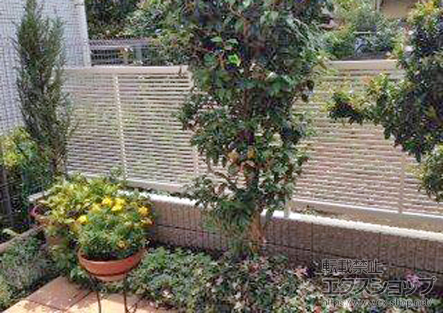 東京都世田谷区ののフェンス・柵 エクスラインフェンス1型 間仕切柱施工 施工例