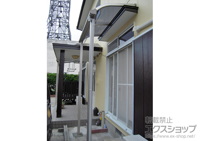 福岡県北九州市ののテラス屋根 プレシオステラス R型 テラスタイプ 単体 積雪〜20cm対応 施工例