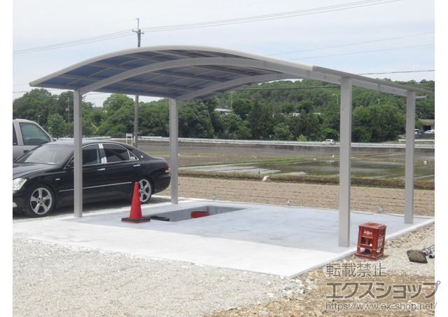 兵庫県加東市ののカーポート プレシオスポート ワイド 積雪〜20cm対応 施工例