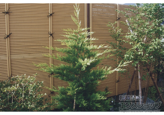 埼玉県久喜市ののフェンス・柵 eco-バンブーユニット みす垣 施工例