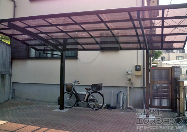 東京都大田区ののカーポート レイナポートグラン　積雪〜20cm対応＋屋根ふき補強部材一式 施工例