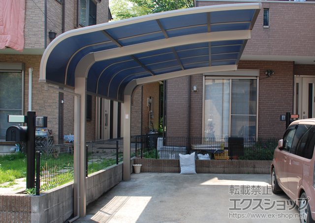 千葉県鎌ケ谷市のLIXIL リクシル（トステム）のカーポート テールポートシグマIII 積雪〜30cm対応 施工例