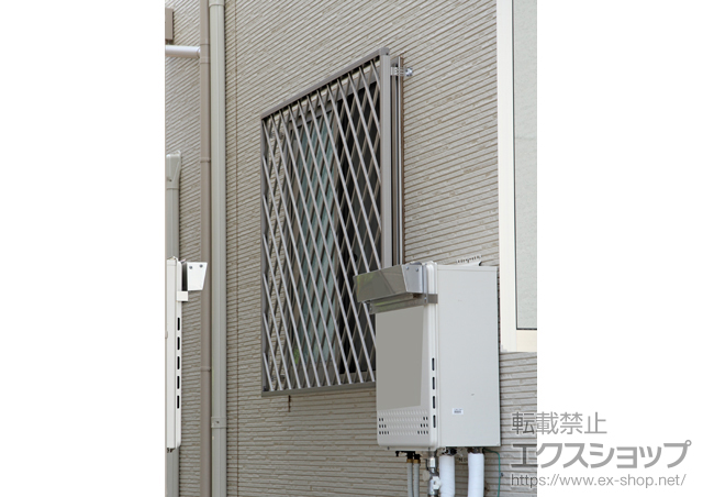 東京都小金井市のLIXIL リクシル（トステム）の面格子・窓格子 アルミ面格子 ヒシクロス 施工例