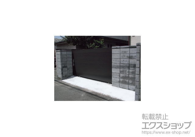 東京都渋谷区ののカーゲート エススライドD型 片引き 手動式 施工例