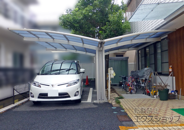 東京都世田谷区ののカーポート レイナポートグラン Y合掌　積雪〜20cm対応 施工例