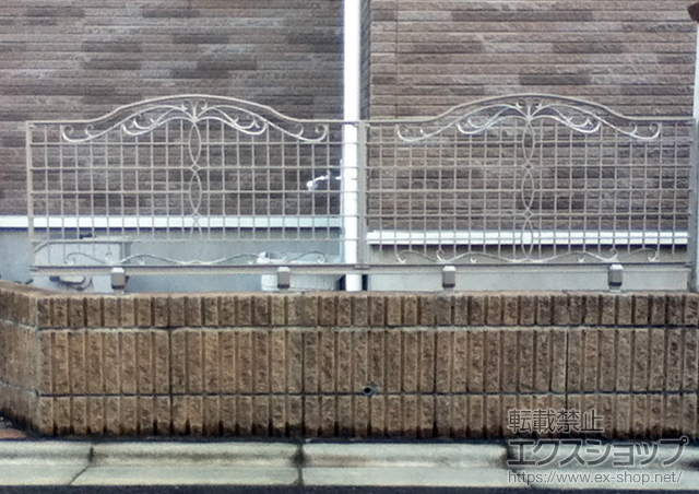 東京都町田市ののフェンス・柵 アーラスフェンス3型 自由柱施工 施工例