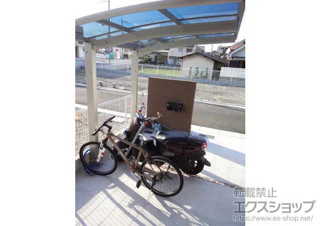 大阪府藤井寺市のValue Selectのサイクルポート・自転車置き場 プレシオスポート ミニ 施工例