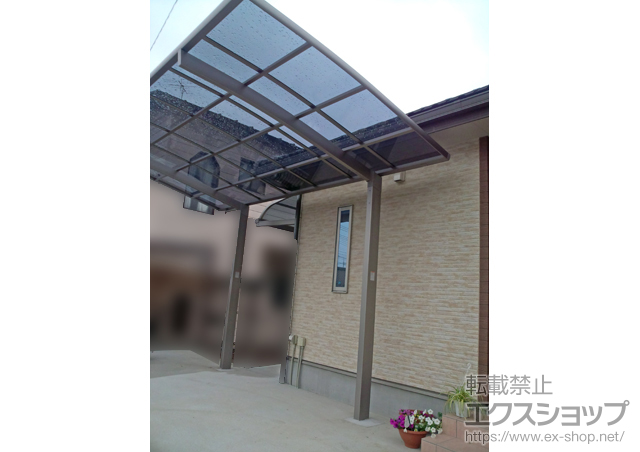 千葉県流山市のLIXIL リクシル（トステム）のカーポート カーブポートシグマIII 積雪〜30cm対応 施工例