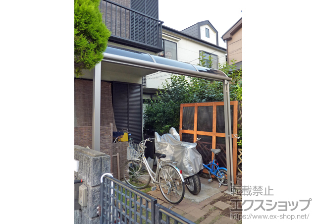 東京都昭島市のLIXIL リクシル（トステム）のテラス屋根 ライザーテラスII R型 テラスタイプ 単体 積雪〜20cm対応 施工例