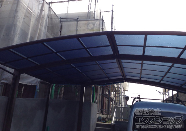 福岡県北九州市ののカーポート レイナポートグラン M合掌 積雪〜20cm対応 施工例