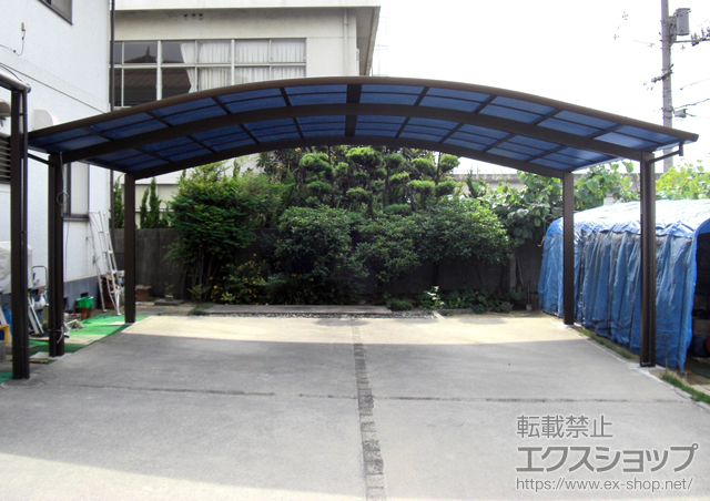 岡山県倉敷市ののカーポート レイナツインポートグラン　積雪〜20cm対応 施工例