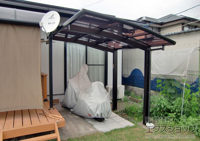 鹿児島県鹿屋市ののサイクルポート・駐輪場 レイナポートグランミニ 積雪〜20cm対応 施工例