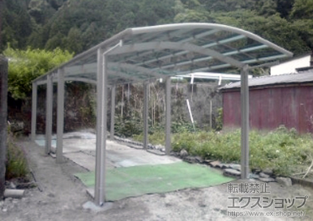 広島県大竹市ののカーポート レイナワンポートグラン 縦連棟　積雪〜20cm対応 施工例