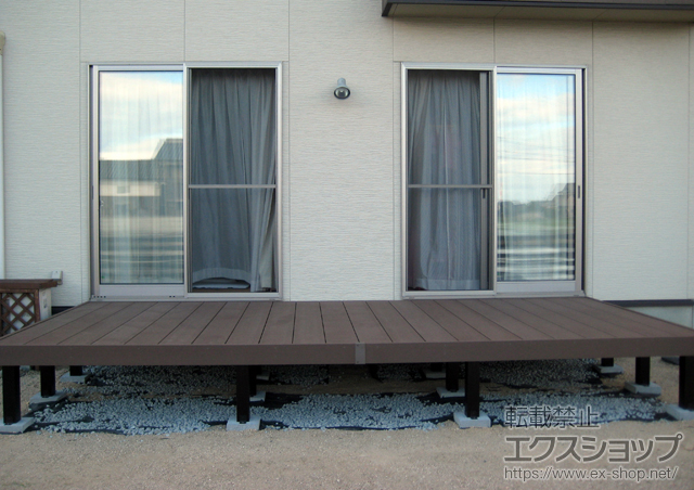 岡山県岡山市ののウッドデッキ リウッドデッキ 200 施工例