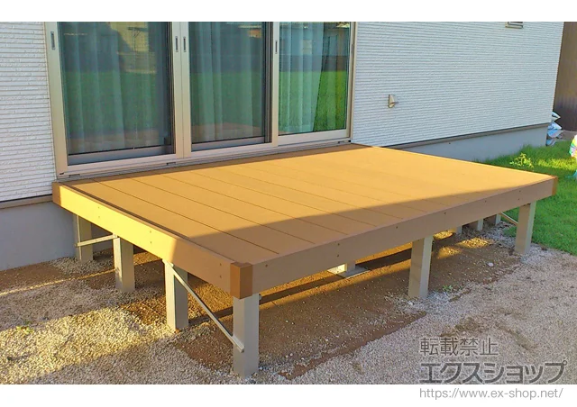 岡山県岡山市のYKKAPのウッドデッキ リウッドデッキ 200 施工例