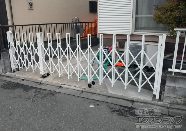 神奈川県相模原市ののカーゲート トリップゲート PB型 ノンレール 片開き親子13S+30T 施工例