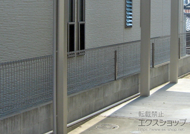 広島県安芸郡海田町ののフェンス・柵 メッシュフェンス G10-R 施工例