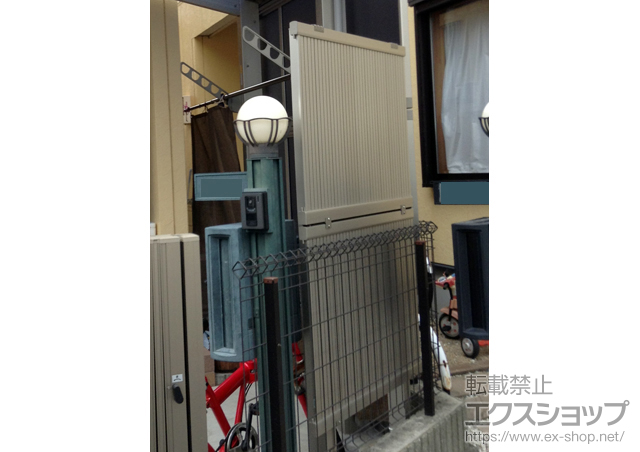 神奈川県座間市ののフェンス・柵 エクスラインフェンス8型　2段支柱施工 施工例