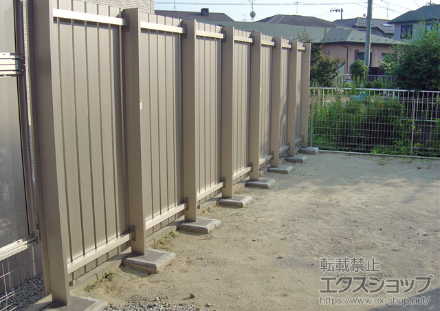 宮城県仙台市ののフェンス・柵 リレーリアフェンス4N型<たて板格子> 関東間仕様 施工例