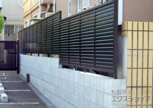 東京都世田谷区ののフェンス・柵 プリレオR9型フェンス フリーポールタイプ 施工例