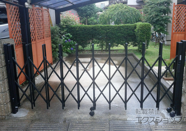 千葉県四街道市ののカーゲート トリップゲート PA型 ノンレール 片開き 施工例