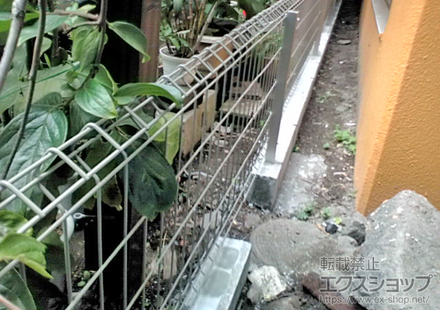 神奈川県横浜市ののフェンス・柵 イーネットフェンス1F型 自由柱タイプ 施工例