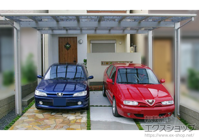 京都府京都市ののカーポート エフルージュ ツイン 積雪〜20cm対応 施工例