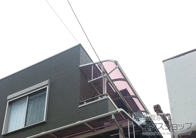 大阪府大東市ののバルコニー・ベランダ屋根 ヴェクター R型 屋根タイプ 単体 積雪〜20cm対応 施工例