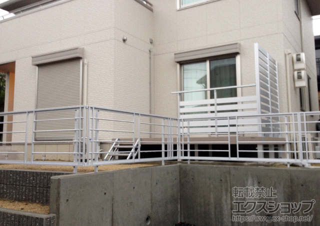 京都府相楽郡精華町ののフェンス・柵 ジオーナフェンス BP型 フリーポールタイプ 施工例