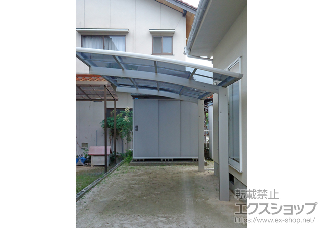 広島県安芸高田市ののカーポート プレシオスポート 積雪〜20cm対応 施工例