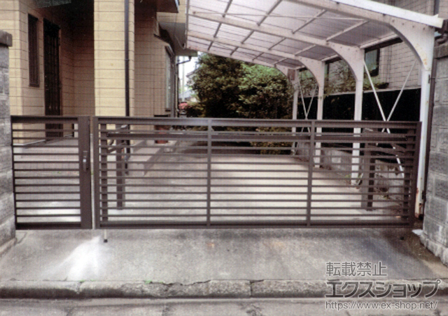 宮城県仙台市ののカーゲート オーバードアS1型 手動式 施工例