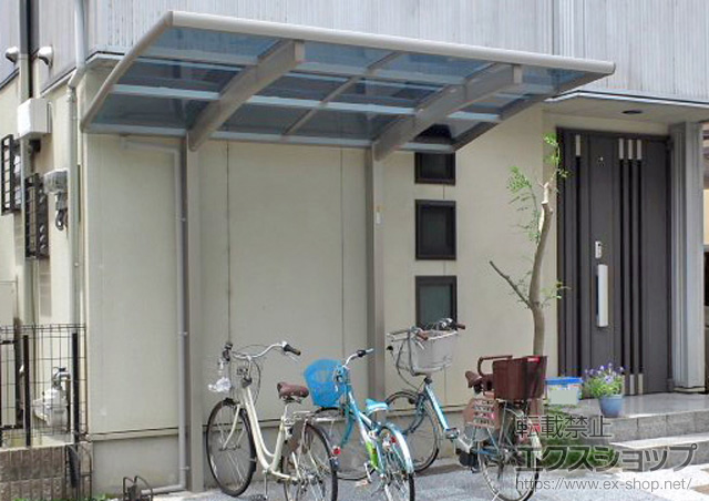 大阪府茨木市ののサイクルポート・駐輪場 レイナポートグランミニ 積雪〜20cm対応 施工例