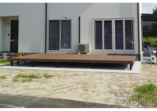 大分県中津市ののウッドデッキ リウッドデッキ 200 施工例