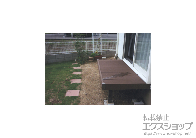 徳島県徳島市ののウッドデッキ リウッドデッキ 200 施工例