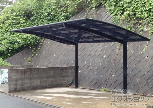 神奈川県逗子市ののカーポート カーブポートシグマIII 積雪〜20cm対応 施工例