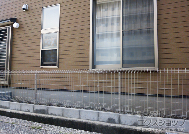 高知県高知市ののフェンス・柵 メッシュフェンス G10-R 　フリーポールタイプ 施工例