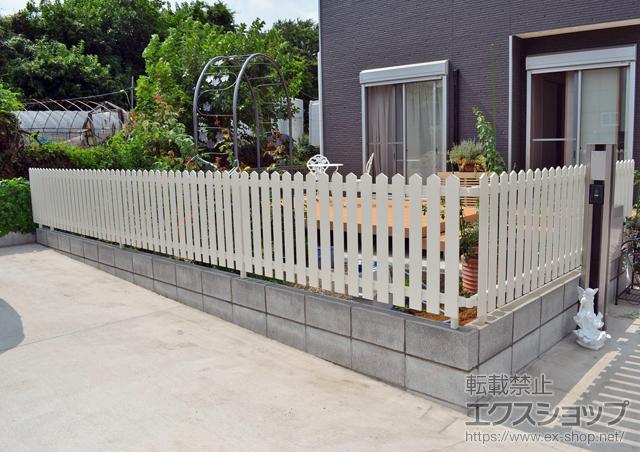 神奈川県厚木市ののフェンス・柵 レスティンフェンス7型 自由柱施工 施工例