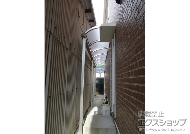 愛媛県西予市ののテラス屋根 プレシオステラス R型 テラスタイプ 連棟　積雪〜20cm対応 施工例